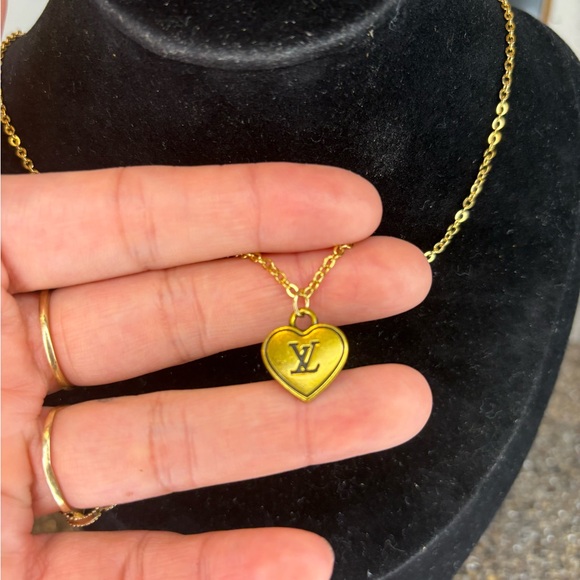 Louis vuttion Gold Heart Necklace - Picture 2 of 4